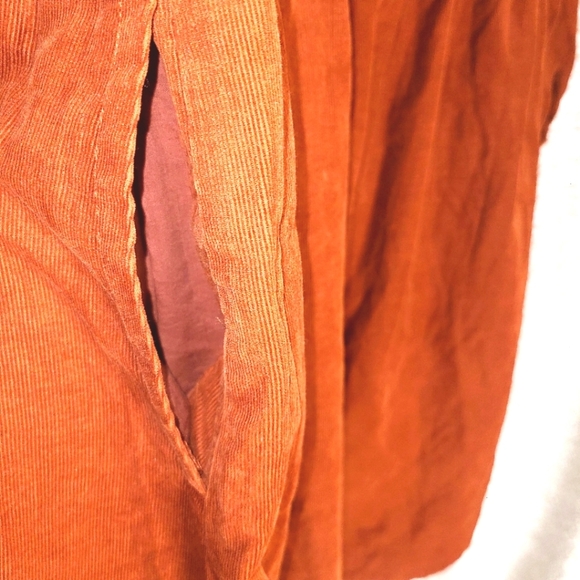 Madewell Orange A-Line Mini Dress with Bishop Sleeves - Picture 9 of 9